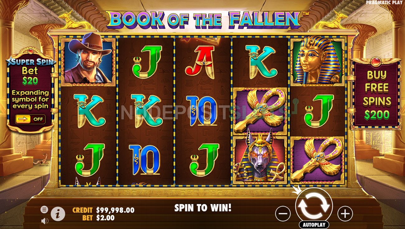 Book of Fallen Slot Symbols